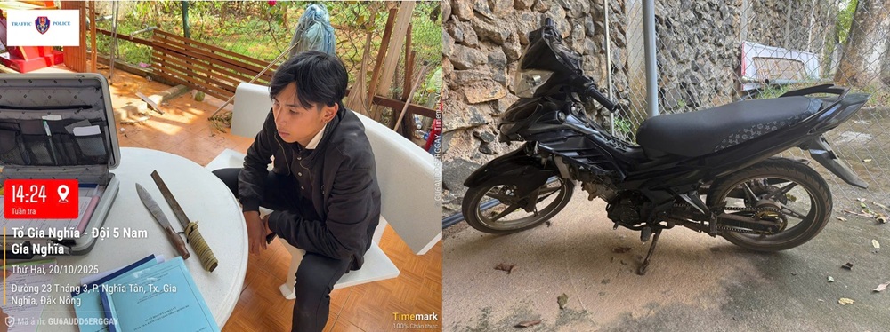 Tổ tuần tra, kiểm soát Phòng Cảnh sát giao thông Lâm Đồng phát hiện, bắt giữ đối tượng trộm cắp xe mô tô